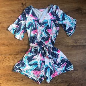 NWOT Lilly Pulitzer Madilyn ShortSleeve Romper SzS